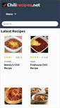 Mobile Screenshot of chilirecipes.net